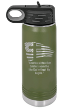 Load image into Gallery viewer, Soldiers and Angels Laser Engraved Water Bottle
