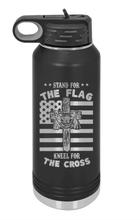 Load image into Gallery viewer, Cross Flag 3 Laser Engraved Water Bottle (Etched)
