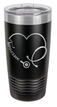 Load image into Gallery viewer, Tennessee Stethoscope Heart Laser Engraved Tumbler (Etched)
