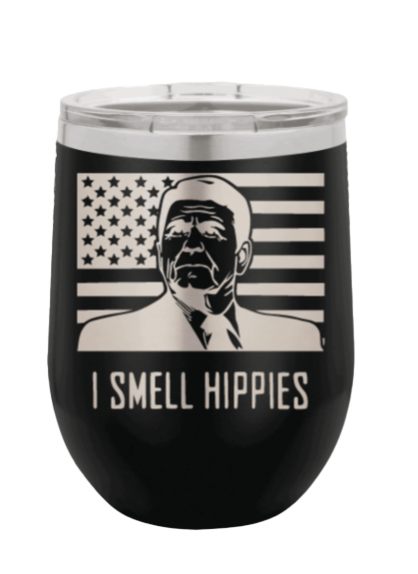 I Smell Hippies Laser Engraved Wine Tumbler (Etched)