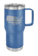 Load image into Gallery viewer, USA Flag Cutout Laser Engraved Mug (Etched)
