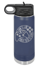 Load image into Gallery viewer, Born To Game Laser Engraved Water Bottle
