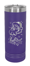 Load image into Gallery viewer, Santa Laser Engraved Skinny Tumbler (Etched)
