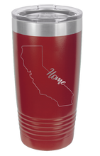 Load image into Gallery viewer, California Home Laser Engraved Tumbler (Etched)

