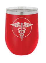 Load image into Gallery viewer, Caduceus Laser Engraved Wine Tumbler (Etched)

