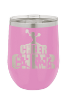 Load image into Gallery viewer, Cheerleader Design Laser Engraved Wine Tumbler (Etched)
