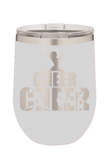 Load image into Gallery viewer, Cheerleader Design Laser Engraved Wine Tumbler (Etched)
