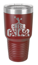 Load image into Gallery viewer, Cheerleader Design Laser Engraved Tumbler (Etched)*
