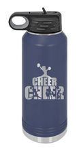 Load image into Gallery viewer, Cheerleader Laser Engraved Water Bottle (Etched)
