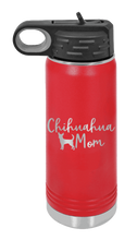 Load image into Gallery viewer, Chihuahua Mom Laser Engraved Water Bottle (Etched)
