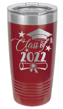 Load image into Gallery viewer, Class of 2022 Laser Engraved Tumbler (Etched)
