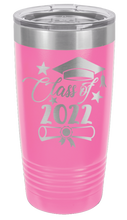 Load image into Gallery viewer, Class of 2022 Laser Engraved Tumbler (Etched)
