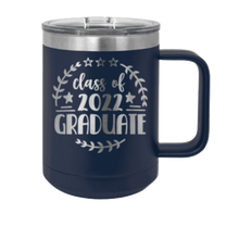 Load image into Gallery viewer, Class Of 2022 Graduate 3 Laser Engraved  Mug (Etched)
