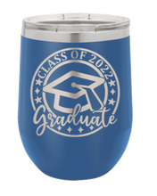 Load image into Gallery viewer, Class of 2022 Graduate 2 Laser Engraved Wine Tumbler (Etched)
