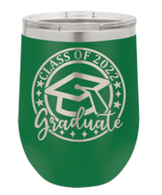 Load image into Gallery viewer, Class of 2022 Graduate 2 Laser Engraved Wine Tumbler (Etched)
