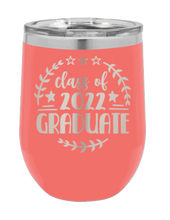 Load image into Gallery viewer, Class of 2022 Graduate 3 Laser Engraved Wine Tumbler (Etched)
