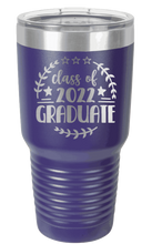 Load image into Gallery viewer, Class of 2022 Graduate 3 Laser Engraved Tumbler (Etched)
