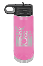 Load image into Gallery viewer, Proud U.S. Coast Guard Mom Laser Engraved Water Bottle (Etched)
