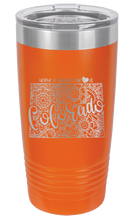 Load image into Gallery viewer, Colorado - Home Is Where the Heart is Laser Engraved Tumbler (Etched)
