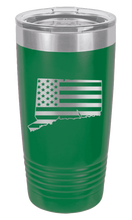 Load image into Gallery viewer, Connecticut State American Flag Laser Engraved Tumbler (Etched)
