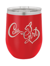 Load image into Gallery viewer, Cow Girl Laser Engraved Wine Tumbler (Etched)
