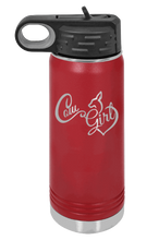 Load image into Gallery viewer, Cow Girl Laser Engraved Water Bottle (Etched)
