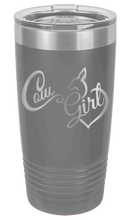 Load image into Gallery viewer, Cow Girl Laser Engraved Tumbler (Etched)
