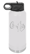Load image into Gallery viewer, Cow Girl Laser Engraved Water Bottle (Etched)

