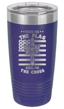 Load image into Gallery viewer, Cross Flag 3 Laser Engraved Tumbler (Etched)
