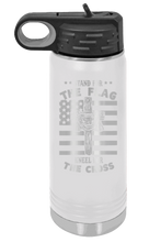 Load image into Gallery viewer, Cross Flag 3 Laser Engraved Water Bottle (Etched)

