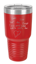Load image into Gallery viewer, Father&#39;s Day Custom Message Laser Engraved Tumbler (Etched)
