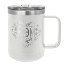 Load image into Gallery viewer, Mom Heart Laser Engraved Mug (Etched)
