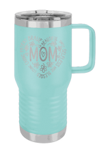 Load image into Gallery viewer, Mom Heart Laser Engraved Mug (Etched)
