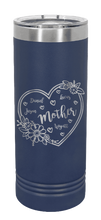 Load image into Gallery viewer, Mother with Names Laser Engraved Skinny Tumbler (Etched)
