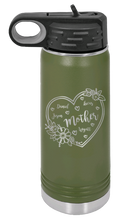 Load image into Gallery viewer, Mother with Names - Customizable - Laser Engraved Water Bottle
