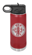 Load image into Gallery viewer, Mom Life Laser Engraved Water Bottle (Etched)
