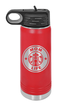 Load image into Gallery viewer, Mom Life Laser Engraved Water Bottle (Etched)
