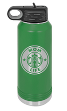 Load image into Gallery viewer, Mom Life Laser Engraved Water Bottle (Etched)
