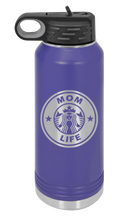 Load image into Gallery viewer, Mom Life Laser Engraved Water Bottle (Etched)
