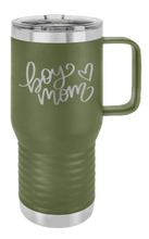 Load image into Gallery viewer, Boy Mom with Heart Laser Engraved Mug (Etched)

