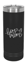 Load image into Gallery viewer, Boy Mom with Heart Laser Engraved Skinny Tumbler (Etched)

