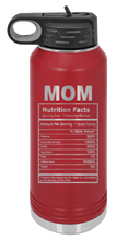 Load image into Gallery viewer, Mom Facts Laser Engraved Water Bottle (Etched)
