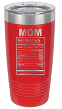 Load image into Gallery viewer, Mom Facts Laser Engraved Tumbler (Etched)
