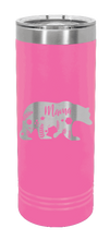 Load image into Gallery viewer, Mama Bear Floral Laser Engraved Skinny Tumbler (Etched)
