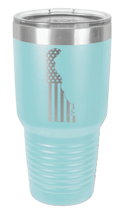 Load image into Gallery viewer, Delaware State American Flag Laser Engraved Tumbler (Etched)
