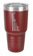 Load image into Gallery viewer, Delaware State American Flag Laser Engraved Tumbler (Etched)
