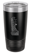 Load image into Gallery viewer, Delaware - Home Is Where the Heart is Laser Engraved Tumbler (Etched)
