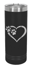 Load image into Gallery viewer, Puppy Love Laser Engraved Skinny Tumbler (Etched)
