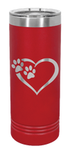 Load image into Gallery viewer, Puppy Love Laser Engraved Skinny Tumbler (Etched)
