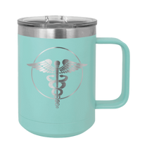 Load image into Gallery viewer, Caduceus Laser Engraved Mug (Etched)
